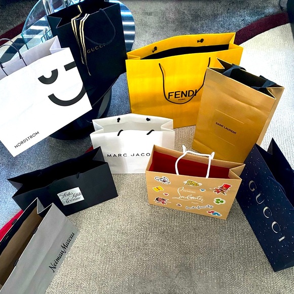 10 Designer Shop Bags Fendi, Gucci, Chris L, YSL, Nord, Saks, Marc J, Neiman🔥❤️ - Picture 5 of 5